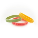 Bracelet en silicone pour festivals avec votre couleur pantone® Custom couleur multicolore