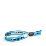 Bracelets sublimés en polyester avec fermoir inviolable Sublim vue avec zone d'impression