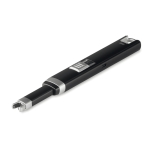 Grand briquet personnalisable rechargeable avec USB Electric Plus couleur noir