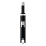 Grand briquet personnalisable rechargeable avec USB Electric Plus couleur noir deuxième vue