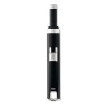 Grand briquet personnalisable rechargeable avec USB Electric Plus couleur noir troisième vue