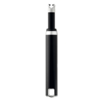 Grand briquet personnalisable rechargeable avec USB Electric Plus couleur noir quatrième vue