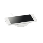 Chargeur induction personnalisé avec logo couleur  Fullprint Round couleur blanc deuxième vue