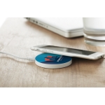 Chargeur induction personnalisé avec logo couleur  Fullprint Round couleur blanc vue d'ambiance principale