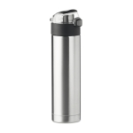 Bouteille en acier personnalisée imprimée ou gravée 400 ml Go Metalic couleur argenté mat