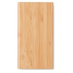 Chargeur sans fil avec logo et connexion C 6.000 mAh Bamboo couleur bois troisième vue