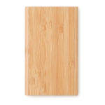 Batterie externe en bambou de 4.000 mAh Powercard Bamboo couleur bois deuxième vue