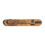 Batterie externe en bambou de 4.000 mAh Powercard Bamboo couleur bois quatrième vue