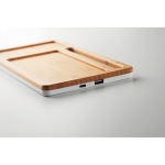 Set de table en bambou Bamboo Tidy avec chargeur sans fil Bamboo Tidy couleur blanc sixième vue
