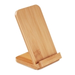 Chargeur à induction vertical avec support en bambou Natura Stand couleur bois