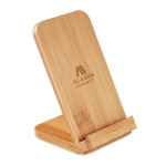 Chargeur à induction vertical avec support en bambou Natura Stand couleur bois vue principale
