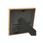 Cadre photo personnalisé en bambou avec station météo Bamboo Plus couleur bois deuxième vue