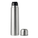 Grande bouteille thermos personnalisée de couleur argentée 1L Extra couleur argenté mat deuxième vue