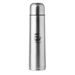 Grande bouteille thermos personnalisée de couleur argentée 1L Extra couleur argenté mat vue principale