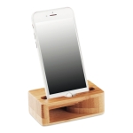 Support pour téléphone en bambou avec amplificateur Acoustic couleur bois deuxième vue