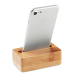 Support pour téléphone en bambou avec amplificateur Acoustic couleur bois quatrième vue