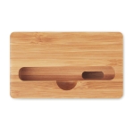 Support pour téléphone en bambou avec amplificateur Acoustic couleur bois huitième vue