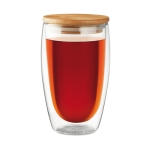 Grand verre en verre à double paroi de 450 ml Vaccum Large couleur transparent deuxième vue