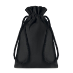 Sac cadeau en coton noir 105 g/m2 Night Boutique Small couleur noir