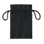 Sac cadeau en coton noir 105 g/m2 Night Boutique Small couleur noir deuxième vue