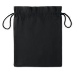 Sac cadeau moyen en coton 105 g/m2 Night Boutique Medium couleur noir deuxième vue