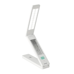 Lampe de table pliable avec station météo personnalisée Forecast couleur blanc vue principale
