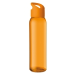 Gourde en verre personnalisables colorées 470 ml Sunset Crystal couleur orange
