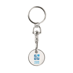 Porte-clés ColorCoin vue avec zone d'impression