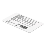 Carte RFID avec protection cartes de crédit maximale Protect couleur blanc quatrième vue