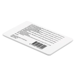 Carte de sécurité RFID pour protéger vos cartes de crédit Blocked couleur blanc quatrième vue