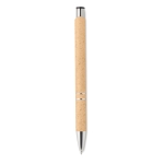 Stylo écologiques avec finition argentée et encre bleue Aster Eco couleur orange quatrième vue