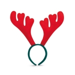 Cerf-tête de Noël bois de renne personnalisé en polyester Reindeer couleur rouge