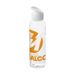 Gourde en tritan publicitaire aux couleurs vives 650 ml Sunset Color couleur transparent deuxième vue avec logo