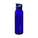 Gourde en tritan publicitaire aux couleurs vives 650 ml Sunset Color couleur bleu transparent deuxième vue frontale