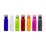 Gourde en tritan publicitaire aux couleurs vives 650 ml Sunset Color couleur bleu transparent deuxième vue en couleurs