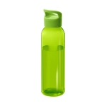 Gourde en tritan publicitaire aux couleurs vives 650 ml Sunset Color couleur vert transparent deuxième vue frontale