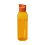 Gourde en tritan publicitaire aux couleurs vives 650 ml Sunset Color couleur orange transparent deuxième vue frontale