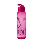 Gourde en tritan publicitaire aux couleurs vives 650 ml Sunset Color couleur rose transparent deuxième vue avec logo