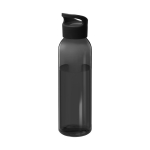 Gourde en tritan publicitaire aux couleurs vives 650 ml Sunset Color couleur noir transparent deuxième vue frontale