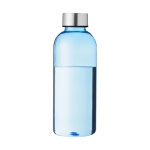 Simple bouteille en tritan pour impression couleur 600 ml City couleur bleu transparent deuxième vue frontale