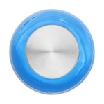 Simple bouteille en tritan pour impression couleur 600 ml City couleur bleu transparent troisième vue frontale