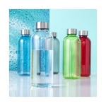 Simple bouteille en tritan pour impression couleur 600 ml City couleur vert transparent image nature morte