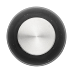 Simple bouteille en tritan pour impression couleur 600 ml City couleur noir transparent troisième vue frontale
