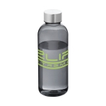 Simple bouteille en tritan pour impression couleur 600 ml City couleur noir transparent deuxième vue avec logo
