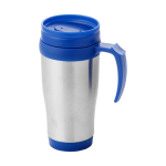 Tasse isotherme en acier avec intérieur en plastique 400ml Barista couleur bleu