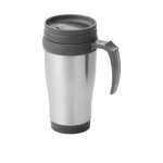 Tasse isotherme en acier avec intérieur en plastique 400ml Barista couleur gris
