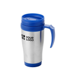 Tasse isotherme en acier avec intérieur en plastique 400 ml avec zone d'impression