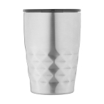 Verre thermique en acier aux formes géométriques 350ml Avenue Liberica couleur argenté deuxième vue
