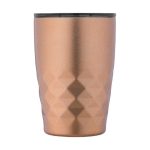 Verre thermique en acier aux formes géométriques 350ml Avenue Liberica couleur champagne deuxième vue