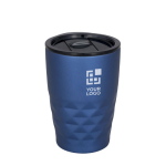 Verre thermique en acier aux formes géométriques 350ml Avenue Liberica avec zone d'impression